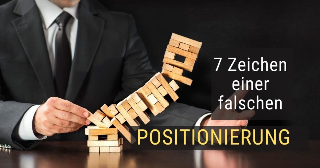 falsche Positionierung