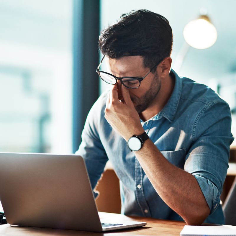 Selbstständig frustriert